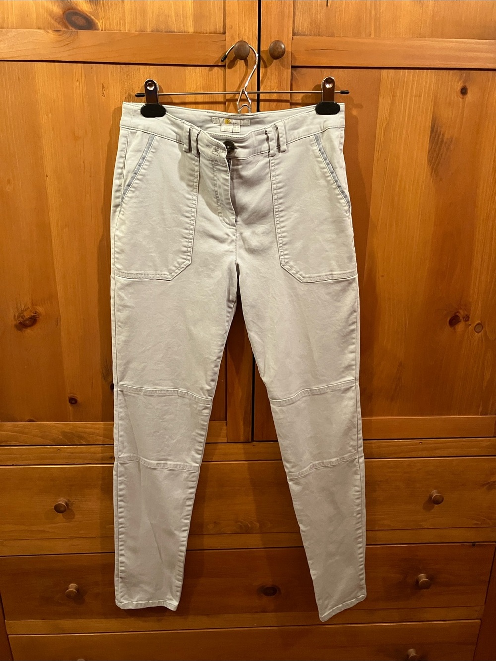 Boden Light Gray Skinny Utility Pants